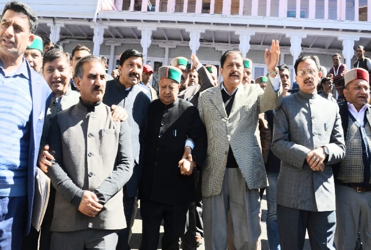 opposition walkout in himachal assembly budget session at shimla