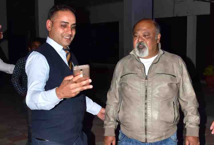 bollywood actor saurabh shukla in chandigarh for movie promotion