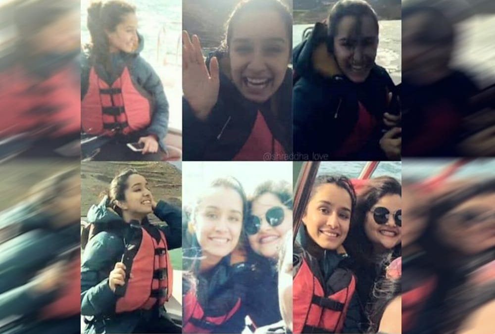 Shraddha kapoor boating in tehri lake uttarakhand