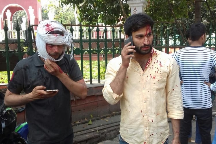 attack on students of lucknow kkc college
