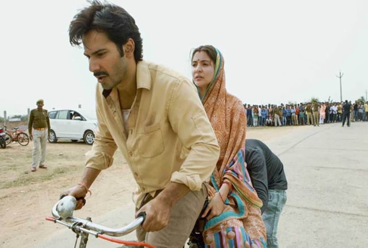 Varun Dhawan fall down with Anushka Sharma in Sui Dhaaga Made in INDIA from Bicycle