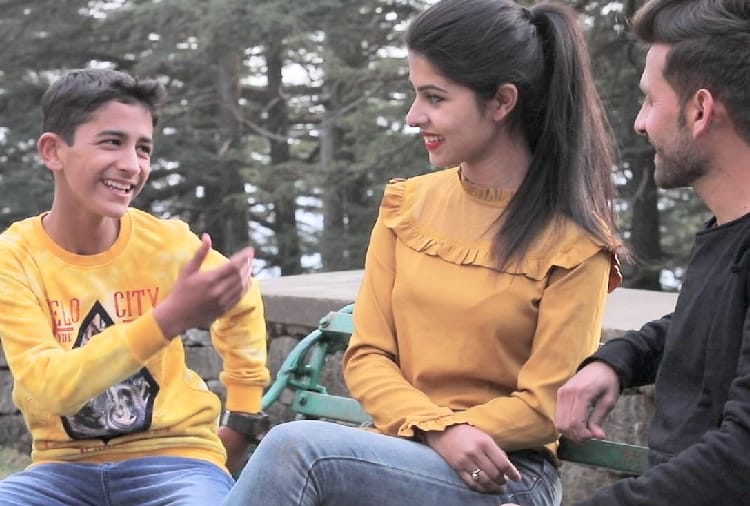 pahari video album shooting at chail solan