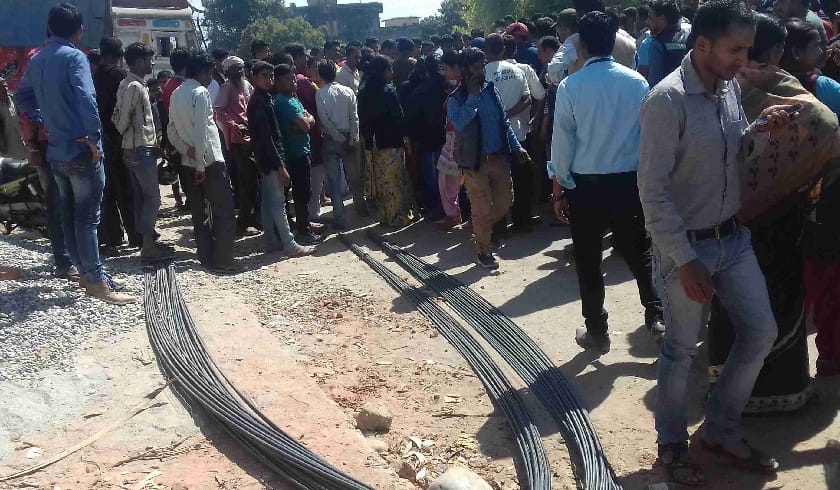 New arrangement of traffic control after the accident