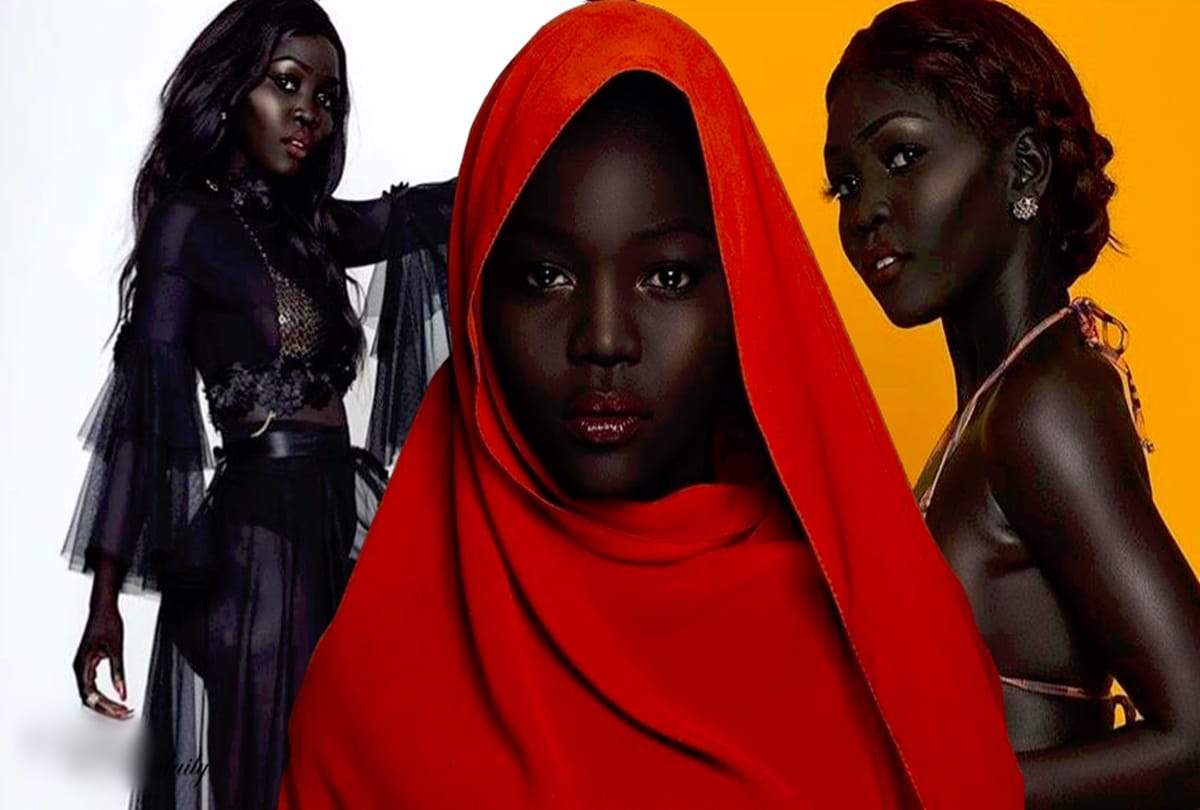 Nyakim gatwech The model known as black Queen in the world  