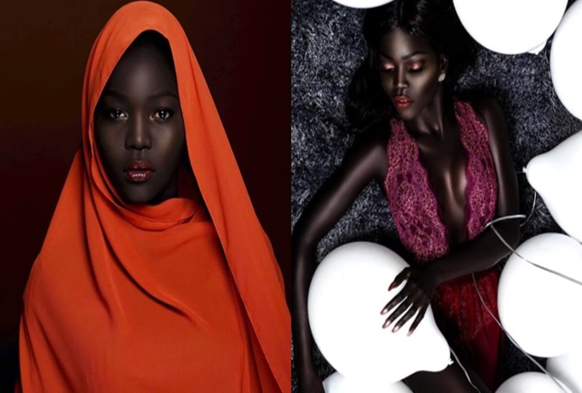 Nyakim gatwech The model known as black Queen in the world  