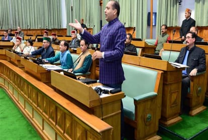 himachal budget session ruckus in vidhansabha congress walkout 