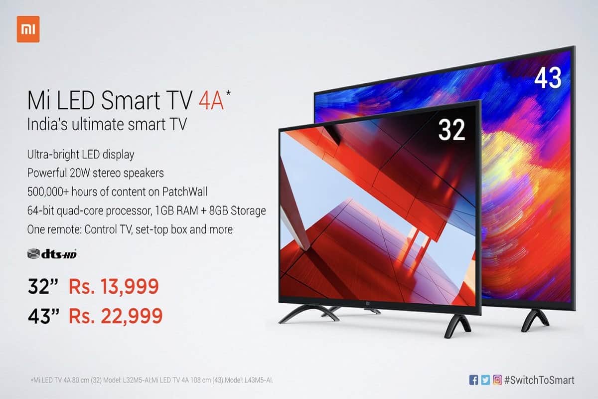 Xiaomi Redmi Note 5 Pro, Mi TV 4, Mi TV 4A to be available in flash Sale Today on Flipkart, Mi.com