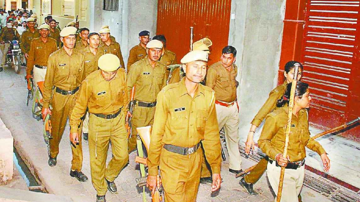 Haryana police's darshan shop