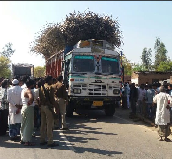 minor crushed to death by speedy truck
