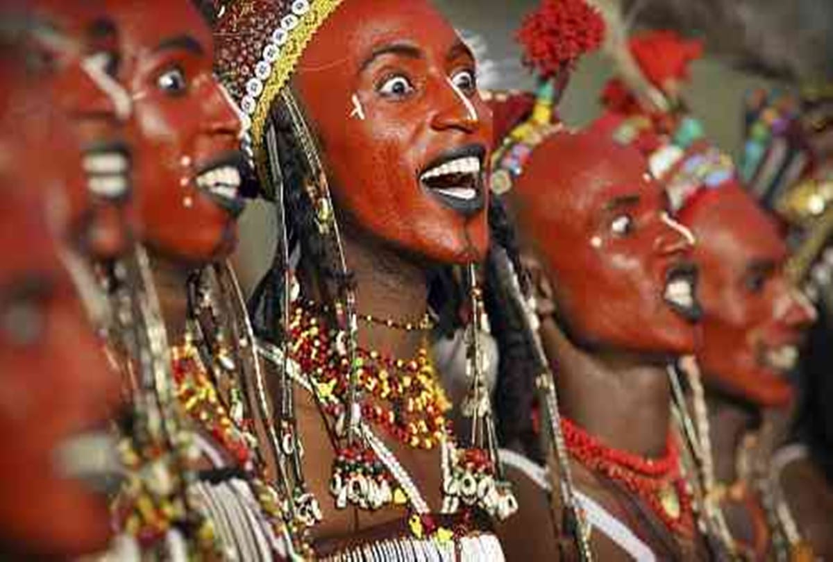 in Africa the Wodaabe tribe in Sahel wife stealing festival