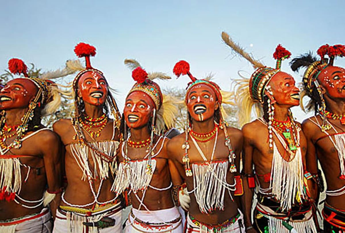 in Africa the Wodaabe tribe in Sahel wife stealing festival