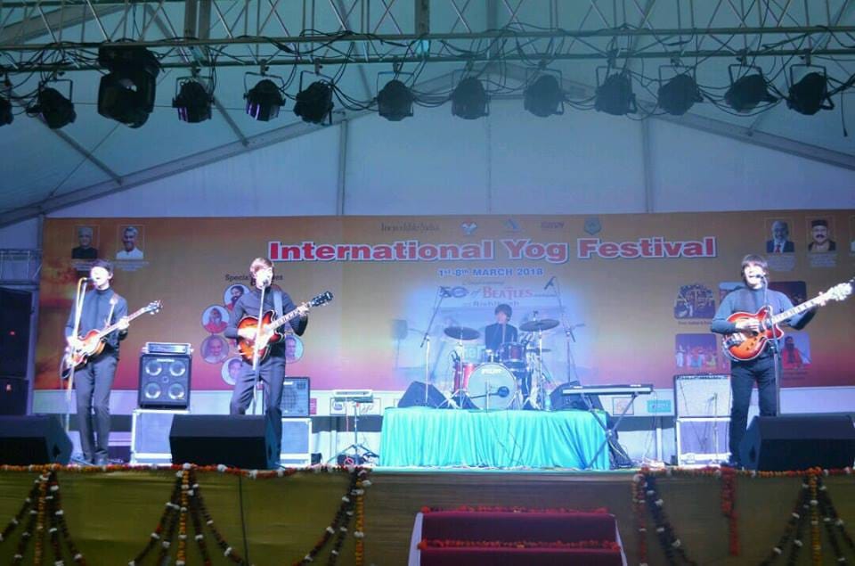 British band The Fab four performance in yoga festival 2018