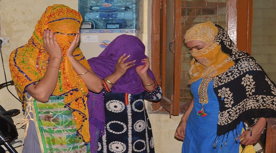 Raid in Red Light Area, where on World Women Day freed girls