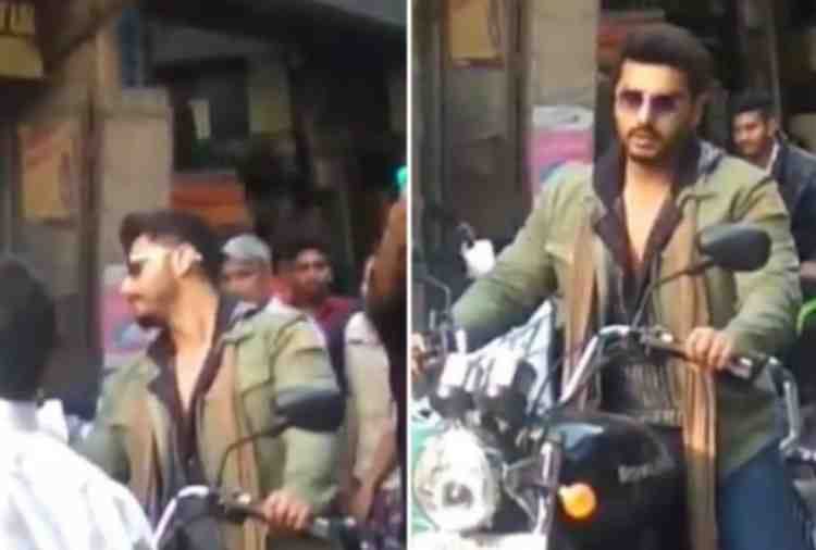 sridevi death, Arjun Kapoor rides bullet in style on the streets of Amritsar