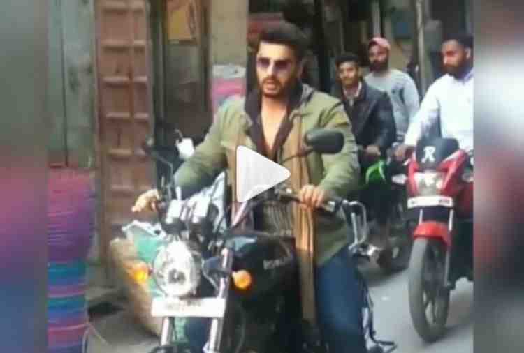 sridevi death, Arjun Kapoor rides bullet in style on the streets of Amritsar