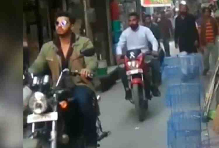 sridevi death, Arjun Kapoor rides bullet in style on the streets of Amritsar