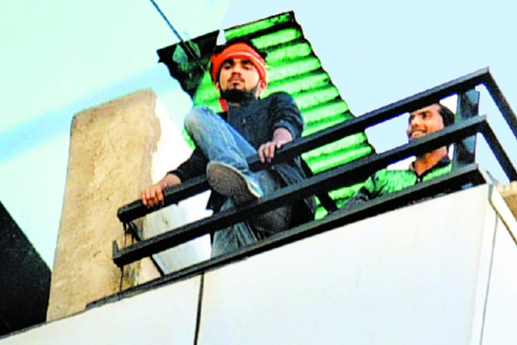 man was threatening suicide for salary