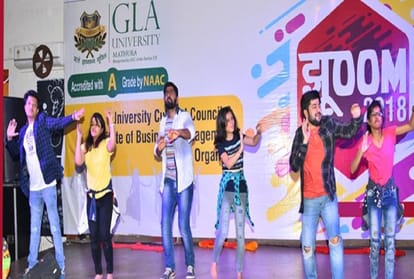 cultural programme jhoom 2018 in gla university in mathura