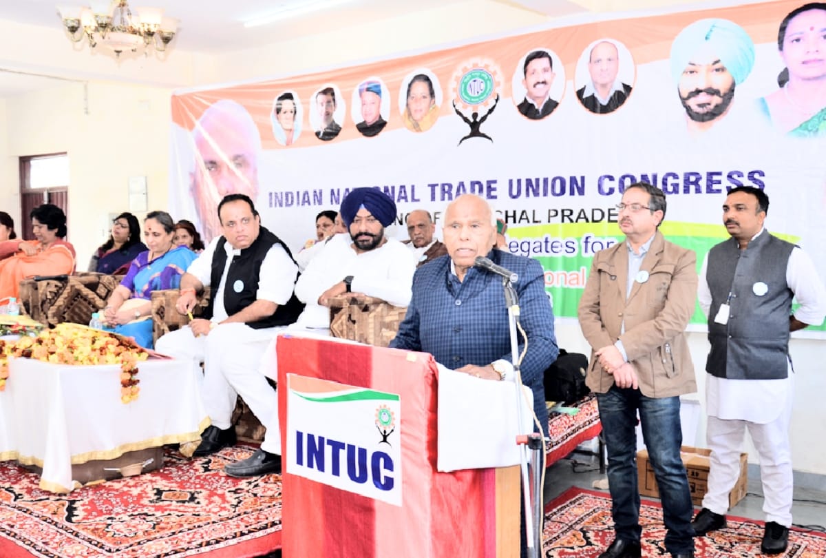 intuc national president jee sanjiva reddy at parwanoo himachal