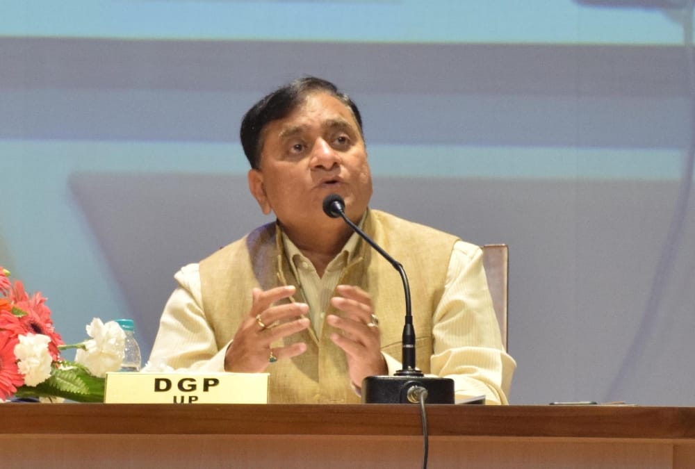 UP DGP addresses women on international women's day.