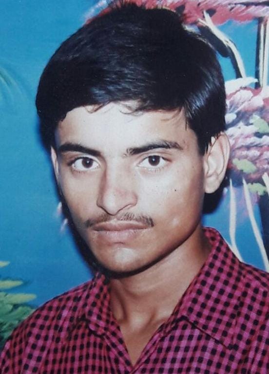 The shot of the young man shot dead