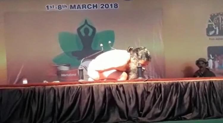baba ramdev in internation yoga festival 2018