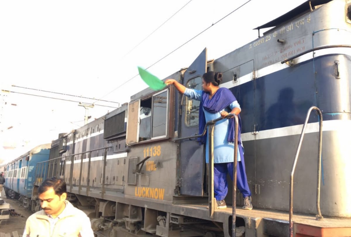 woman pilot run the lucknow prayag intercity express on women's day