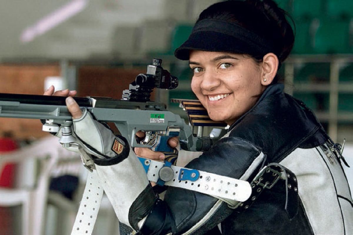 Anjum Moudgil's Win Gold In 10m Air Rifle 