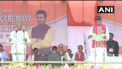 PM Modi speaks in Tripura Diwali has also come here today