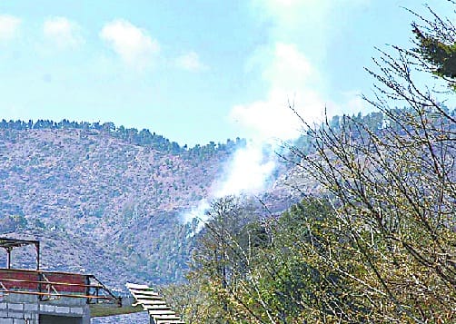 There was a fire in Chandkalk forest