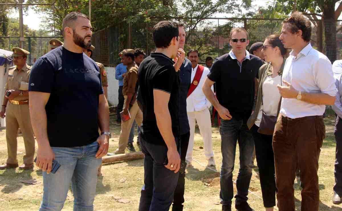 PM modi and french president security in varanasi