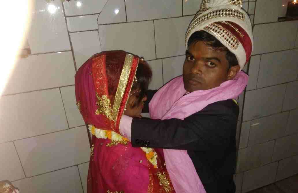 3.5 feet tall groom and three feet tall bride
