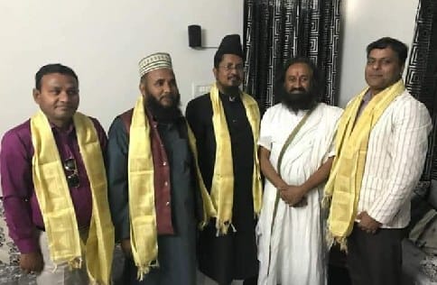 Sri Sri met Maulana Shahabuddin during lunch