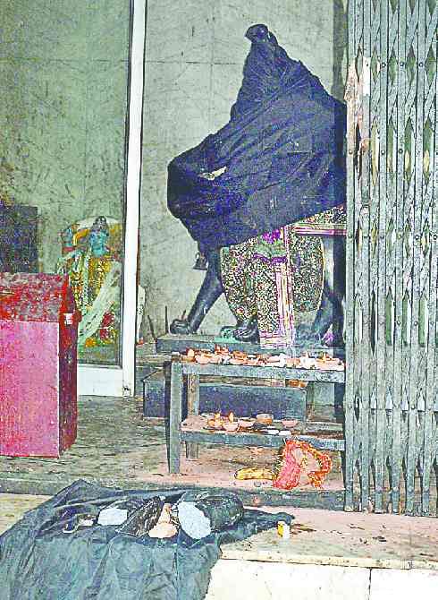 Bhairavnath's statue breaks in Mahakalika temple