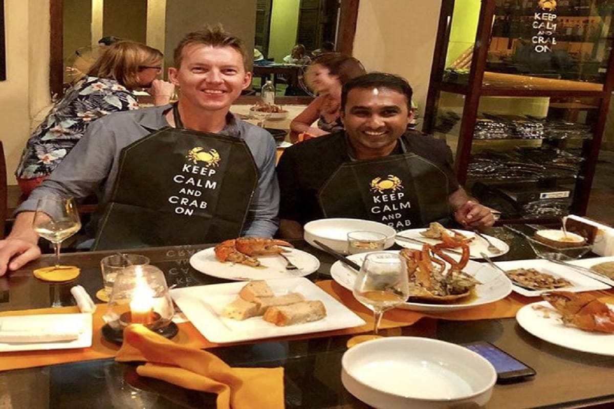 Brett Lee Enjoyed feast in Kumar Sangakra and Mahela Jayawardene's restaurants