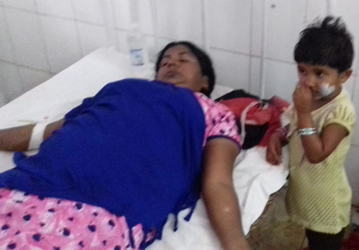 सिलिंडर में लगी आग, पांच झुलसे