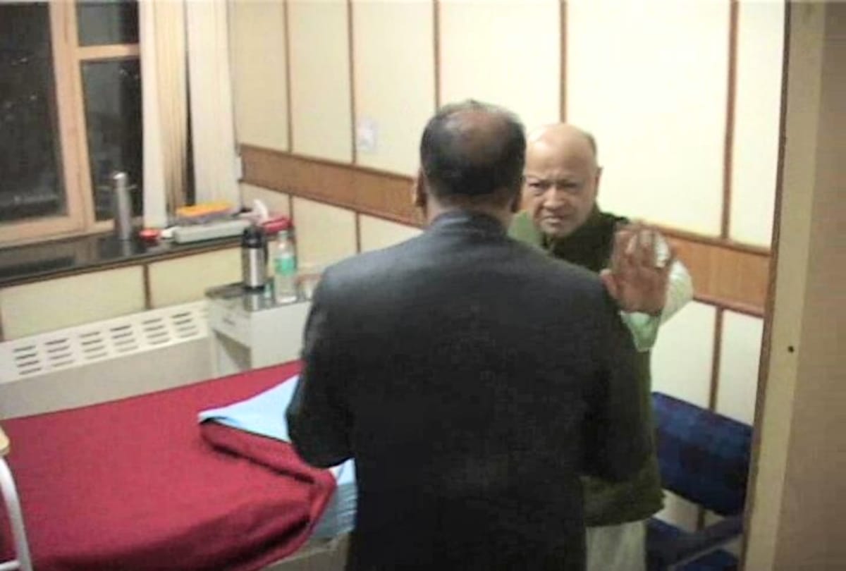 virbhadra singh admitted in IGMC hospital Shimla
