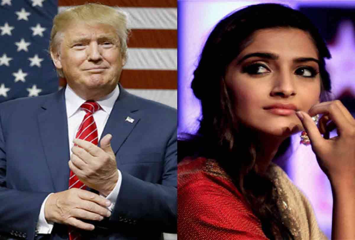 sonam kapoor angry on american president donald trump says he is a foolish  man