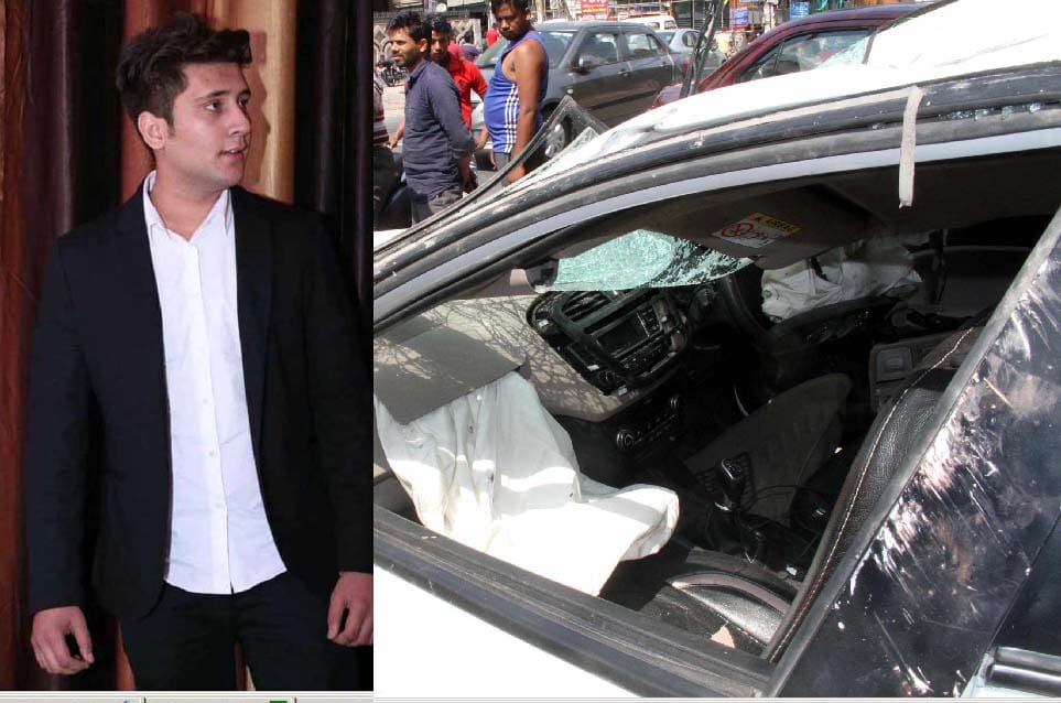 There was a sharp explosion and the car was blown up