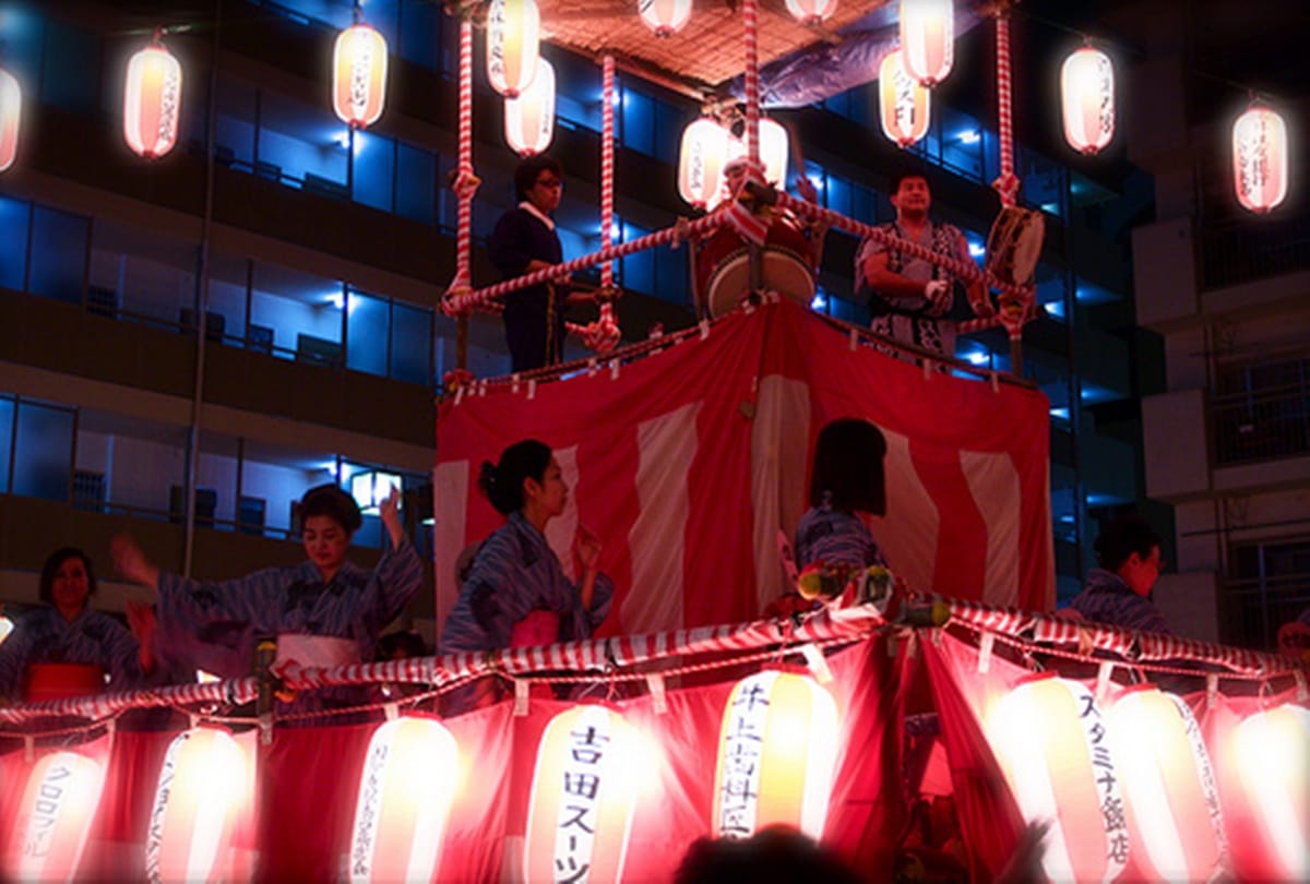 Japanese festival obon to honor the spirits