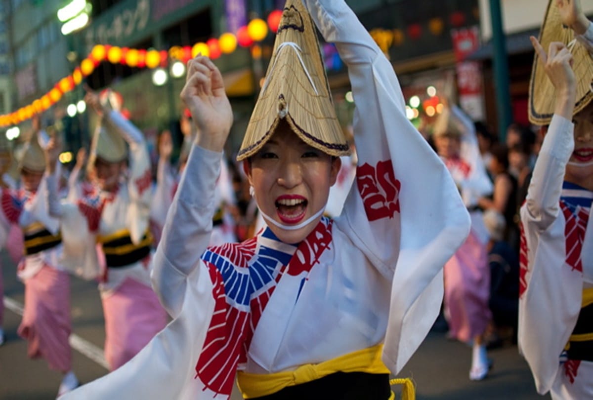 Japanese festival obon to honor the spirits