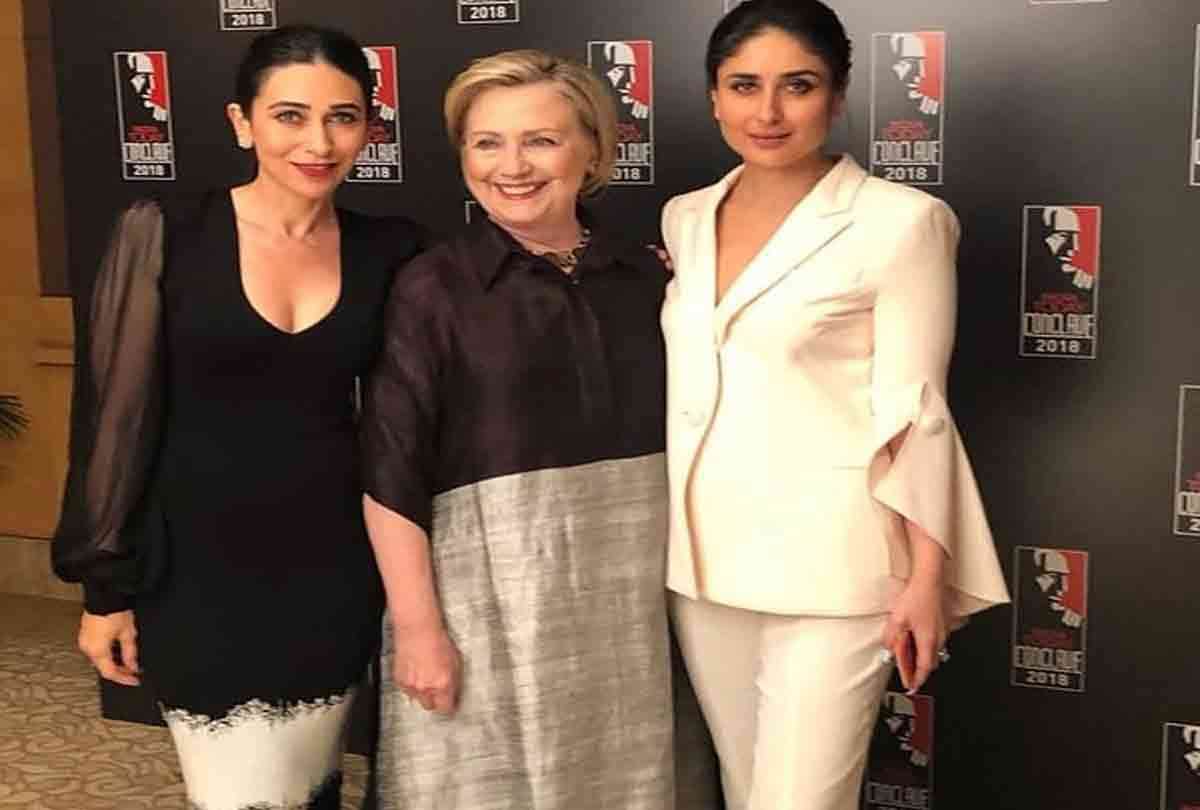 karishma kapoor and kareena kapoor describe women power in style with hillary clinton 
