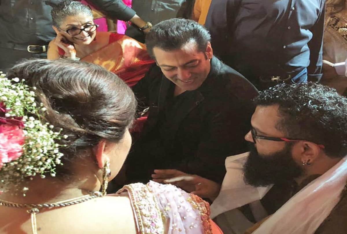 Salman Khan Attends Friend Shweta Kaushik And Bob Sandvagene Wedding In Mumbai