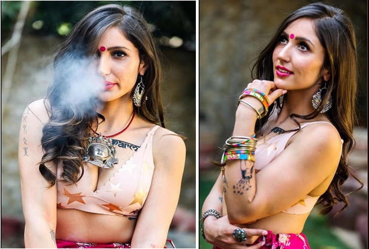 Yuvraj singh ex sister in law and bigg boss contestant Akansha Sharma smoky photo going viral