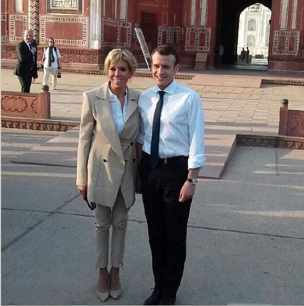french president spent most of the time in taj mahal