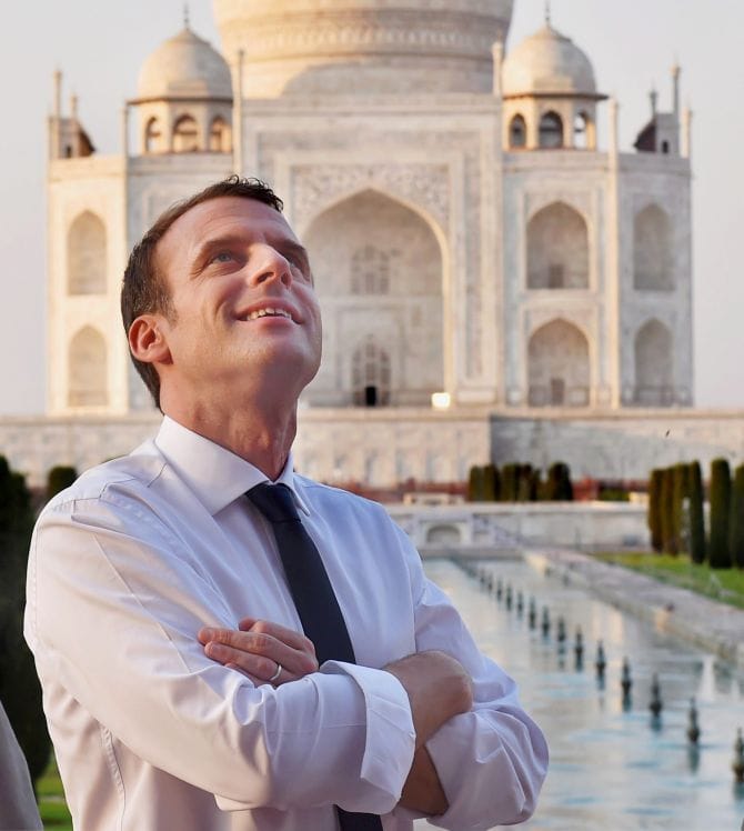 french president spent most of the time in taj mahal