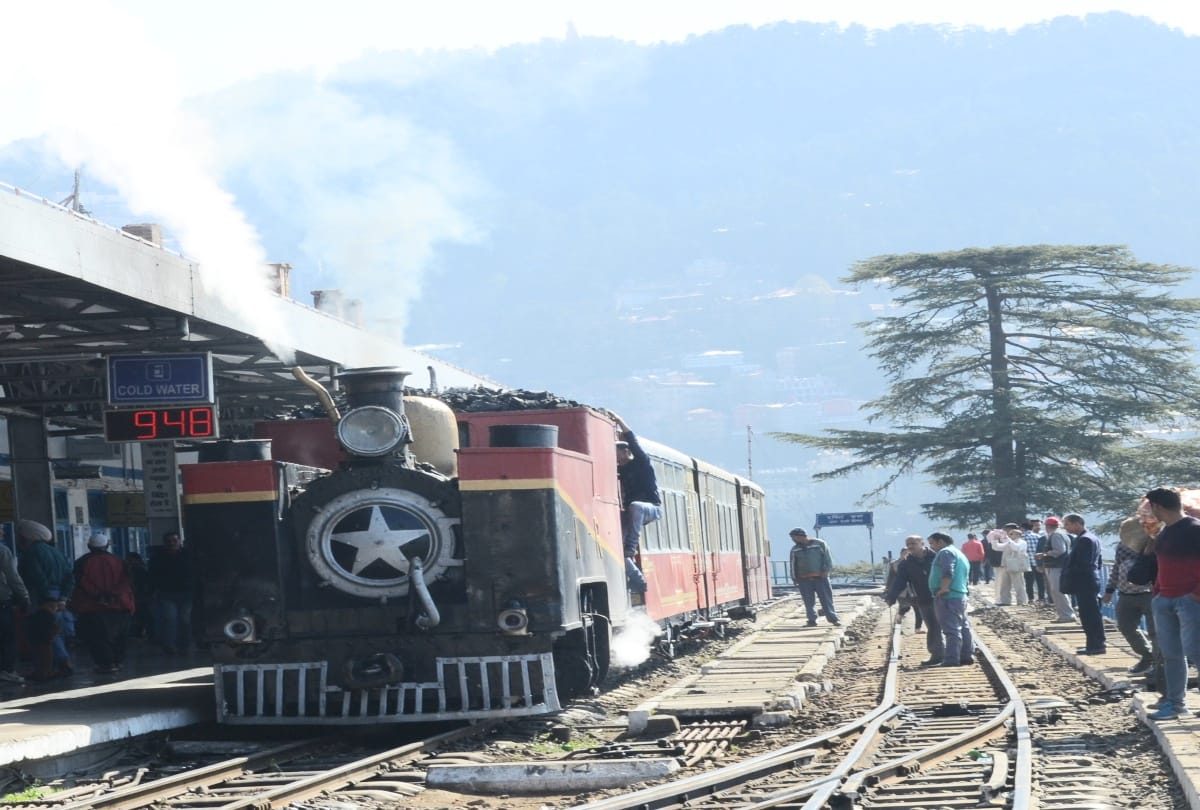 113 year old steam locomotive engine on Kalka-Shimla heritage track