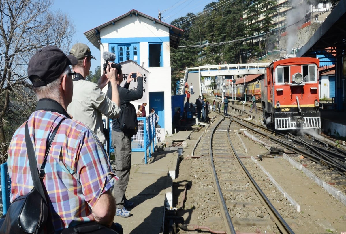 113 year old steam locomotive engine on Kalka-Shimla heritage track