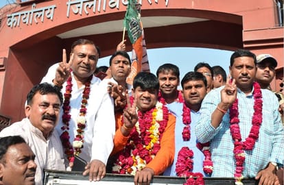 bjp win two district zila panchayat adhyaksh election