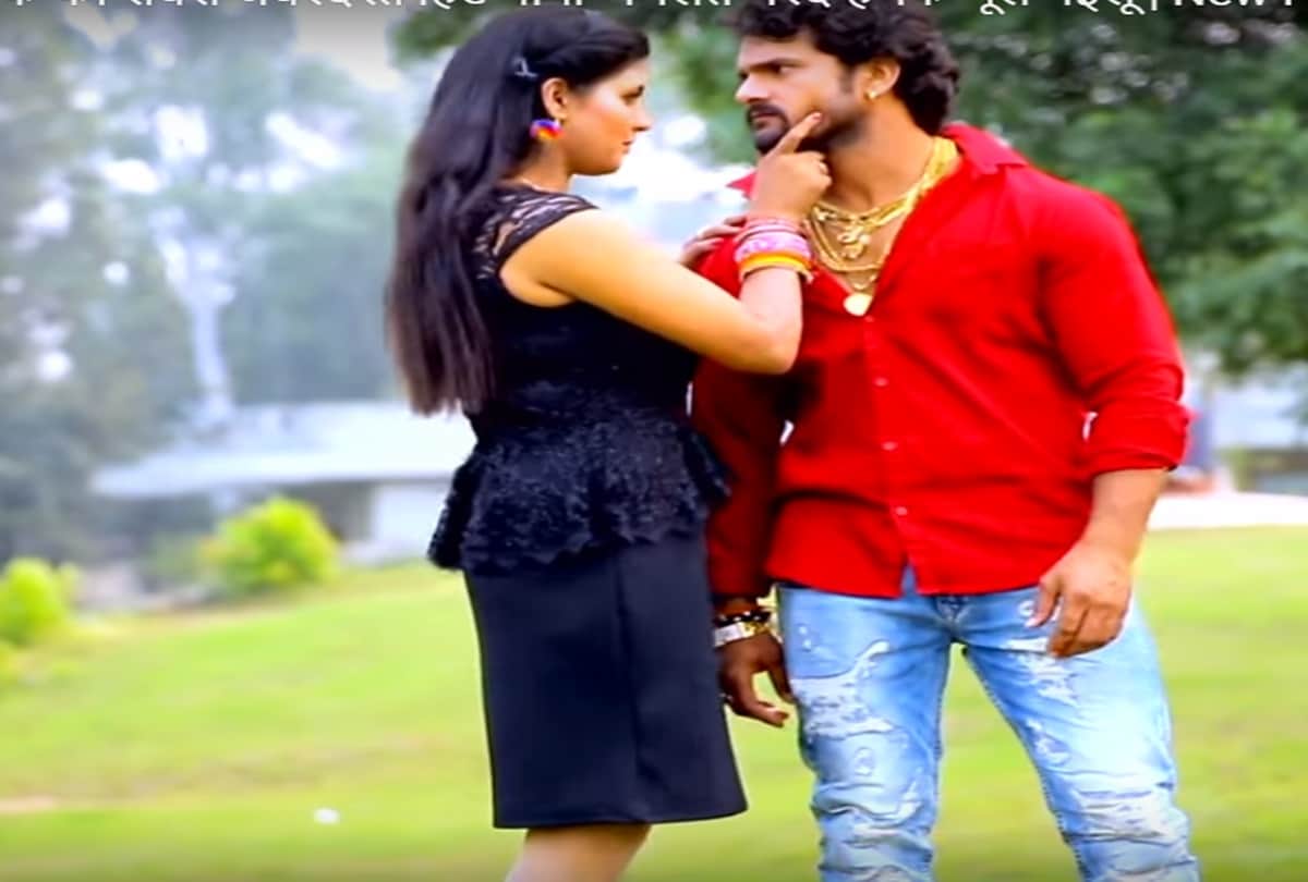 Chandni Singh and Khesari Lal Yadav new song viral on social media